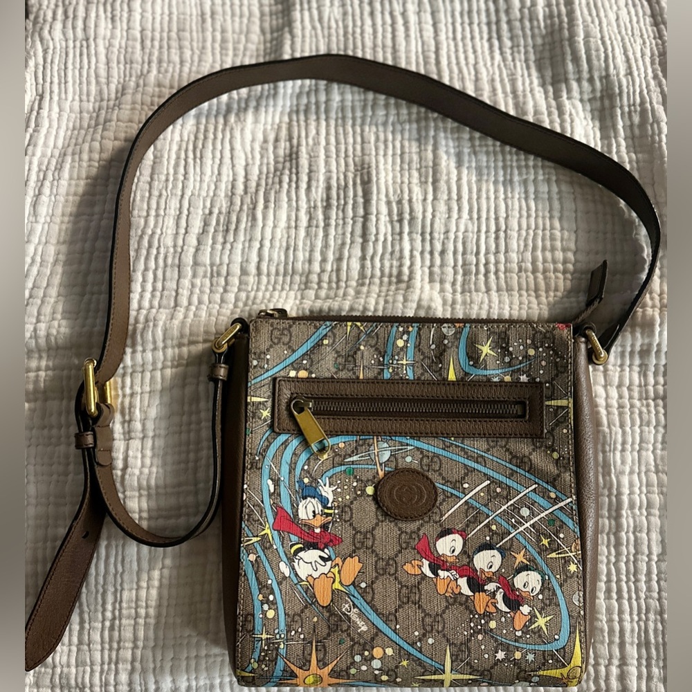 DISNEY X GUCCI DONALD DUCK MESSENGER BAG